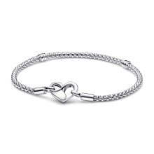 100% 925 sterling silver high-quality heart-shaped Pan bracelet female holiday jewelry