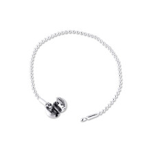 100% 925 Sterling Silver Jewelry Essence Beaded Clasp Bracelets