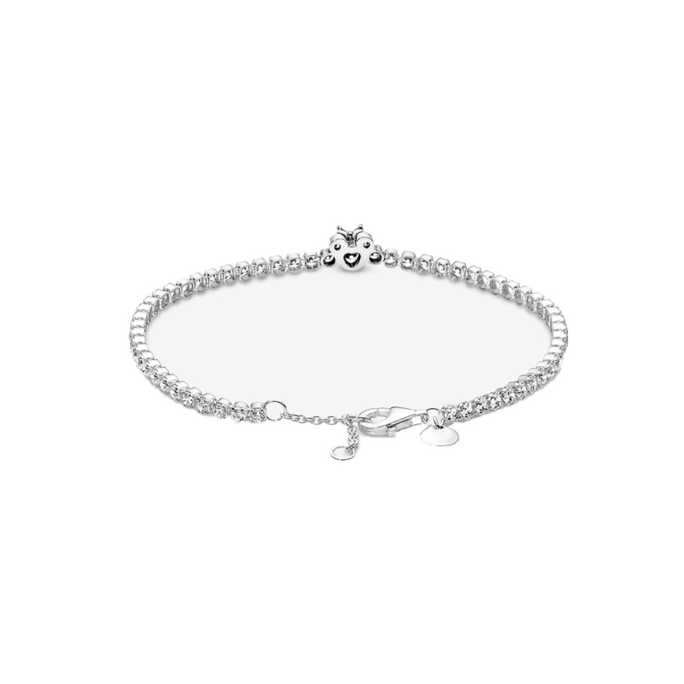 Hot 100% S925 Sterling Silver Cartoon Bracelet Colored Diamond Bangle Fit Pando Beads Charm Jewelry Gift-image-OPC-PBSFSN8-NEW