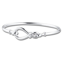 925 Sterling Silver Jewelry Infinity Knot Bangle Bracelet for Women Girls Gift Bracelets pulseras