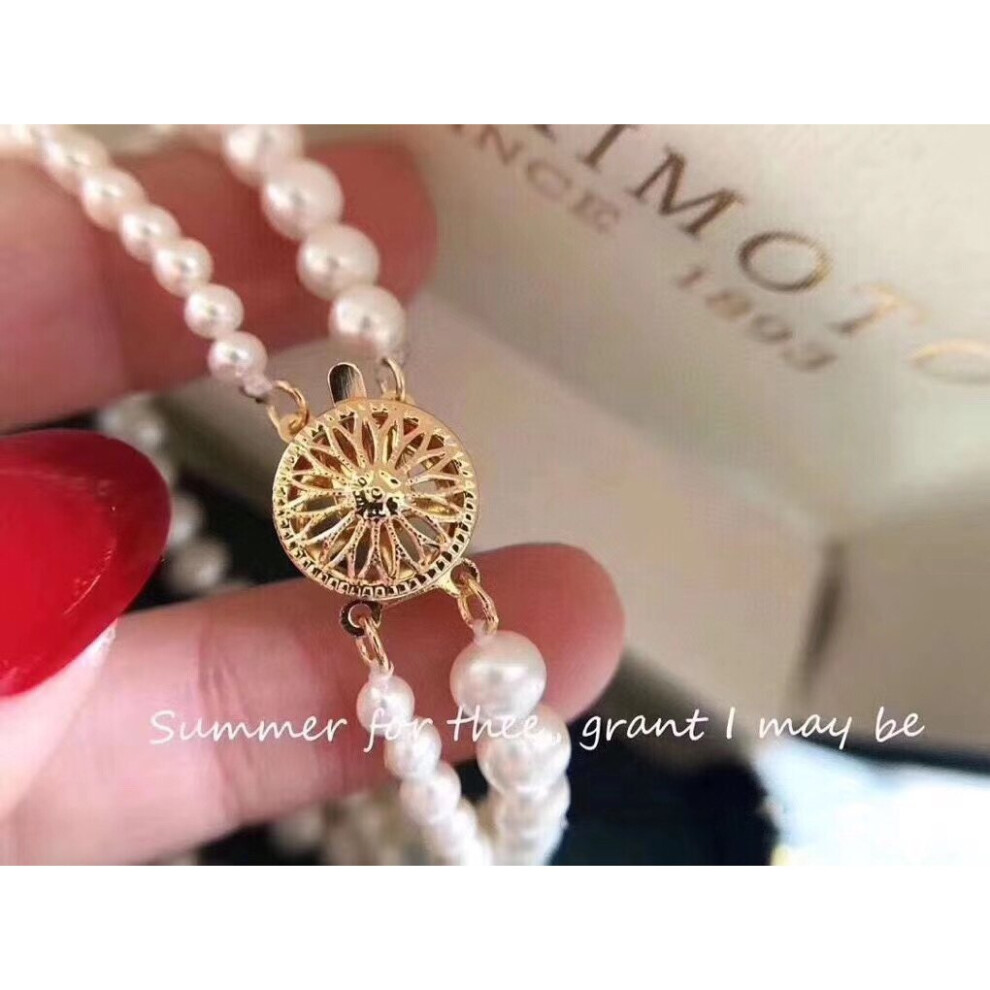 D12227 Round 3-5mm Fresh Water Pearls Bracelets for Women Fine Birthday Presents-image-OPC-PBSFVVD-NEW