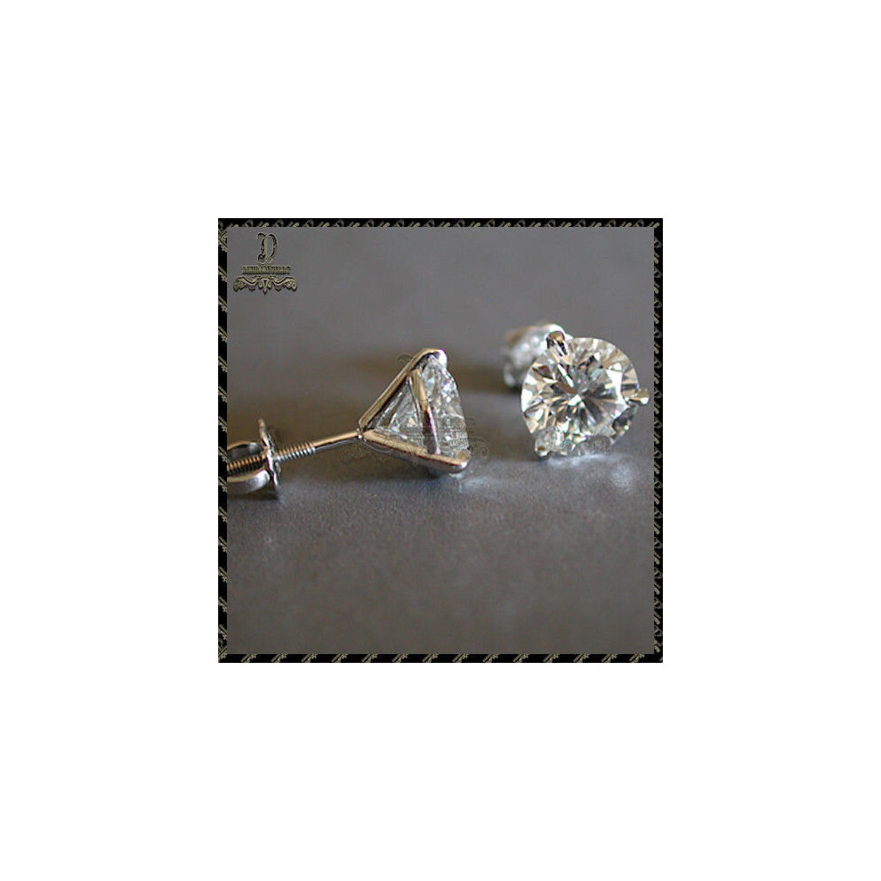 S925 Silver Non-allergic Stud Earrings Women Full Set Diamonds Square Two Light Beads Geometric Earrings Jewelry Women-image-OPC-PBSG6X9-NEW