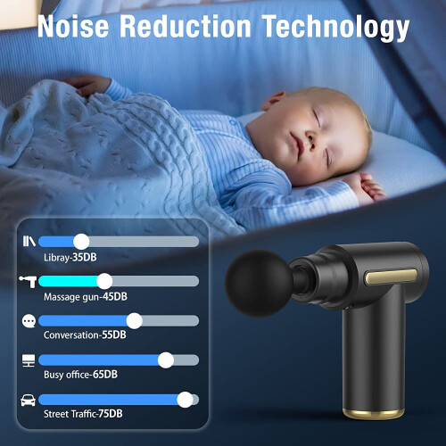 Cordless Massage Gun, 6 Speeds Handheld Deep Tissue Muscle Massager 1