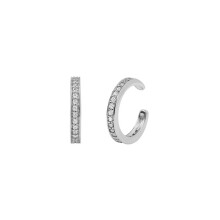 Punk Filled Silver Ear Cuffs Ear Clip Women No Pierced Geometric Small Earcuff Zircon Girl Jewelry Earrings