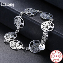 925 Sterling Silver Bracelet Tree Of Life Bracelet For Women Engagement Jewelry