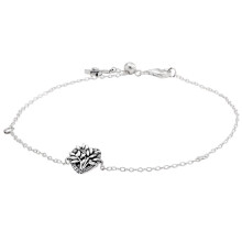 Real Sparkling Signature Heart Family Tree Chain Bracelet 925 Sterling Silver Bangle Fit Bead Charm Diy Jewelry