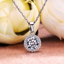 60 Style Lab Diamond cz Pendant Real 925 sterling silver Party Wedding Pendant necklace for women Bridal Engagement Jewelry Gift