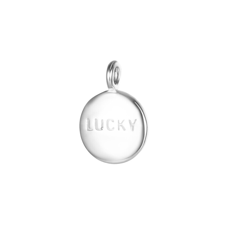 TrustDavis Real 925 Sterling Silver Sweet Round Letter Lucky Charm Pendant DIY Accessories Jewelry DZ299-image-OPC-PBSGD9V-NEW