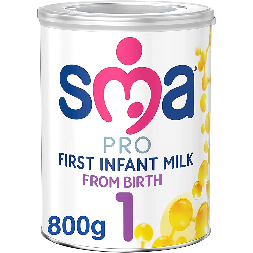 SMA PRO First Infant Baby Milk Powder From Birth 800g (Pack of 1)