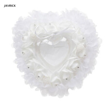 European-style Ring Pillow Wedding Bride and Groom Ring Pillow Support Lace Edge Ring Box Wedding Supplies