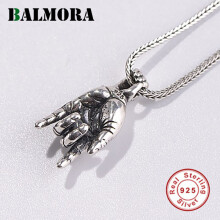925 Sterling Silver Love Punk Charm Pendant For Lover Special Gift Vintage Jewelry Without Chain