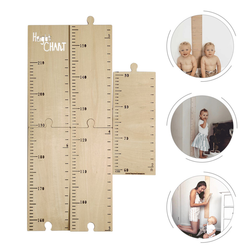 Chart Height Growth Kidsruler Wall Wooden Decor Measurement Toddler Jungle Nursery Play Adhesive Charts Children Scale Measure Multicoloured