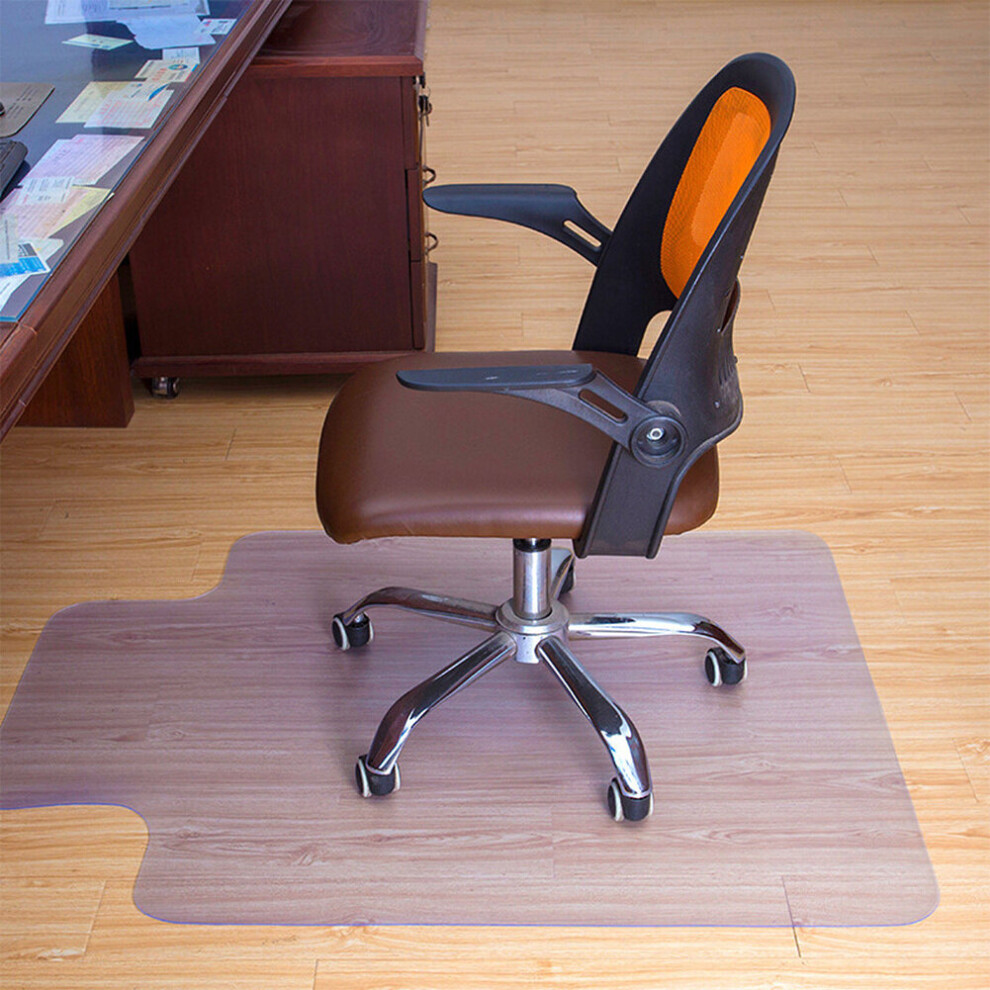 PVC Clear Non-Slip Office Chair Desk Mat Carpet Floor Protector 90*120CM