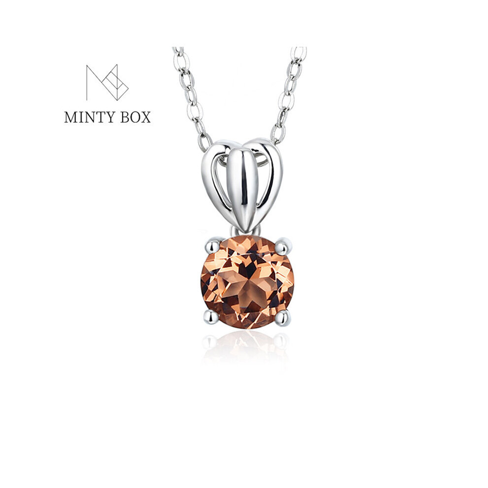 Mintybox Zultanite Silver 925 Pendant Change Diaspore Stone Silver Necklace Simply Style Birthday Party Jewelry Multicoloured