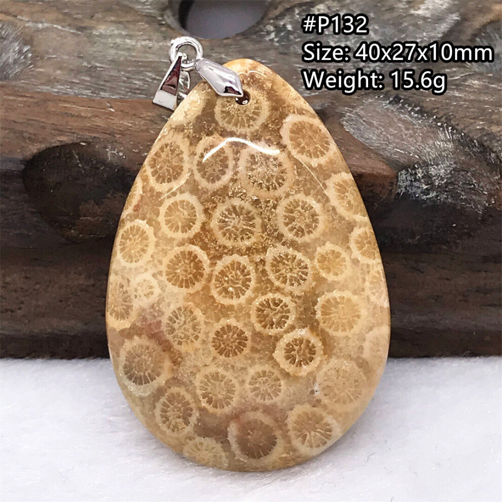 Top Natural Chrysanthemum Precious Coral Pendant Jewelry For Women Men Healing Gift Crystal Silver Beads Gemstone AAAAA-image-OPC-PBSGQK8-NEW