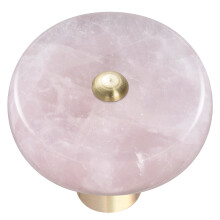 Round Crystal Stone Drawer Cabinet Pulls Knobs Reiki Green Aventurine Dresser Cupboard Door Brass Handle Furniture Decor