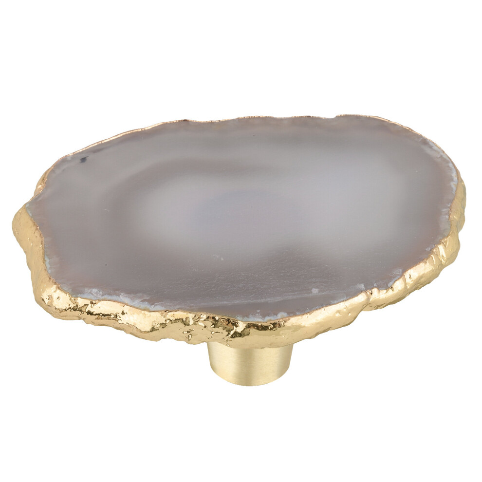 Irregular Stained Agate Slices With Edge Drawer Cabinet Pulls Knobs Dresser Cupboard Door Brass Handle Furniture Decor 885654817309