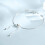 Fine Jewelry 925 Sterling Silver Snake Chain Bow Knot βραχιόλια ρυθμιζόμενο γυναίκες αξεσουάρ 4