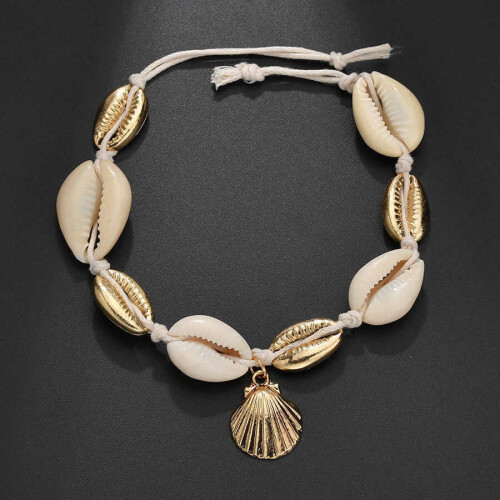 charm anklet small ball and wafer shell Anklet ID 40385