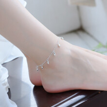 LUKENI 925 Sterling Silver Anklets For Girl Party Accessories Rose Bracelets For Women Jewelry Gift