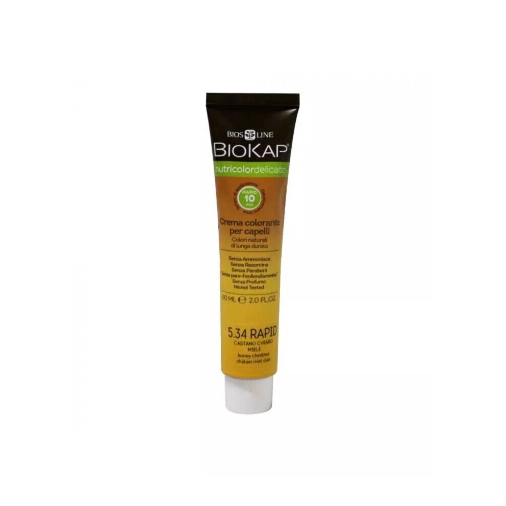 Biokap Nutricolor Delicato Rapid 5.34 Honey Chestnut 135 mL