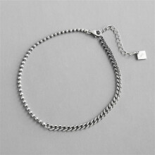 Asymmetry Beads Chain Real 925 Sterling Silver Anklets For Women Girl Ankle Leg Fine Jewelry Enkelbandje Vintage