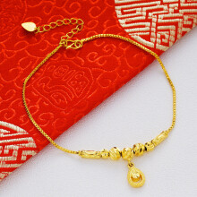 OMHXFC JB22 Jewelry European European Woman Girl Party Birthday Wedding Gift Flower Star Bell Water Drop Beach Anklet