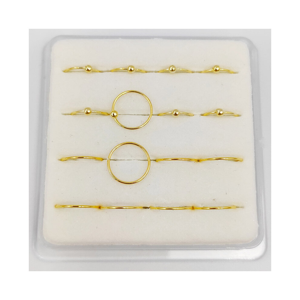 925 sterling silver Piercing Nose Ring Hoop Small Thin 22G *8mm nose jewelry-image-OPC-PBSH6GK-NEW