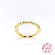 (6mm 1pcs Silver-A Gold color) 6mm/8mm CZ Crystal Piercing Ear Tragus Cartilage Jewelry 925 Silver Nose Hoop Nose Ring Body Jewelry