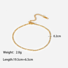 AK810 Fine Woman Girl PartyBirthdayWedding Gift Beach Bathable Titanium Stainless Steel Anklet