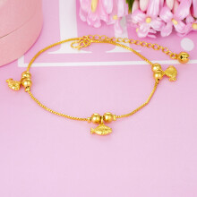 OMHXFC JB09 Jewelry European Fine Woman Girl Party Birthday Wedding Gift Summer Beach Fish Lucky Beads Anklet