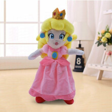 8" Pink Princess Peach Plush Soft Stuffed Toy Doll Kids Xmas Birthday Gift