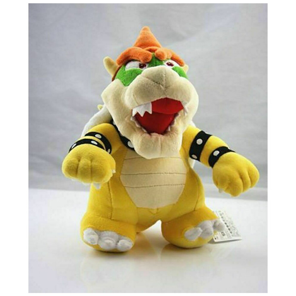 10" Super Mario Bros. Bowser Koopa Plush Soft Toy Stuffed Animal Doll Xmas Gift