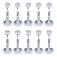 10x Lip Labret Retainer Piercing Jewelry Lip Acrylic Ball Lip Ring 6/8/10/12mm