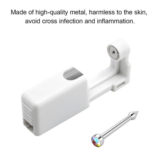 1 Unit Disposable Safe Piercing Unit For Gem Nose Studs Piercing Gun Unit Tool Machine Kit Earring Stud Body Jewelry 2