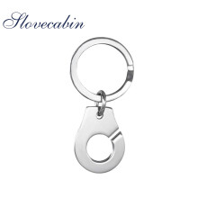 Hot 925 Sterling Silver Handcuff Keychain For Key Menotte Style European Fine Jewelry Making Gift