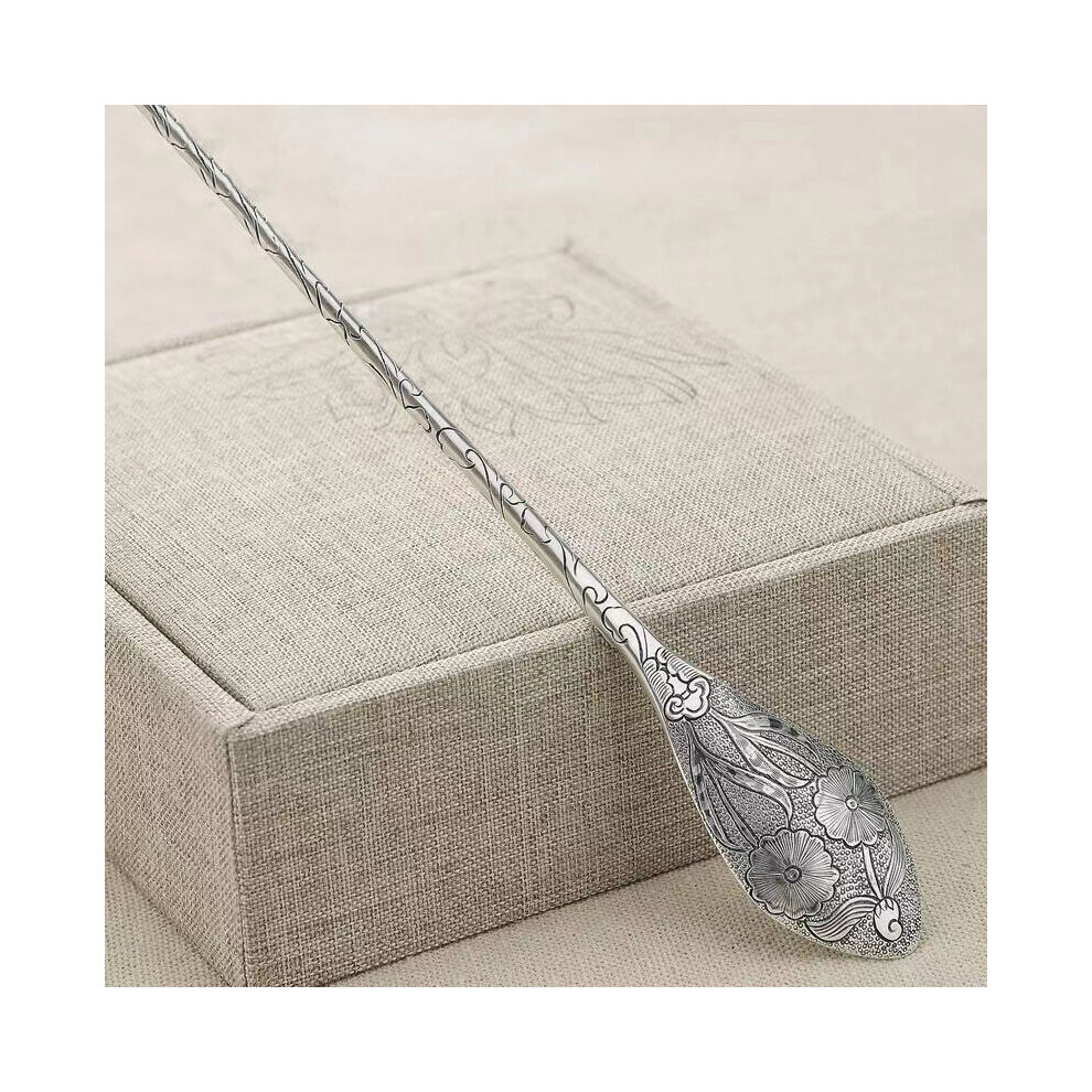 Creative Thai silver plate hair Hanfu ethnic retro charm flower hairpin fresh daisy ladies jewelry-image-OPC-PBSHC9K-NEW