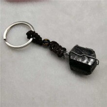 Men Classic Natural Tourmaline Stone keychain Crystal Quartz Crystal keychain Men Jewellery