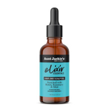 Aunt Jackie's Elixir Essentials Olejek do wlosw i skry glowy wzbogacony biotyna Rozmaryn i mieta Odzywia Zageszcza i wspomaga wzrost wlosw 2 oz