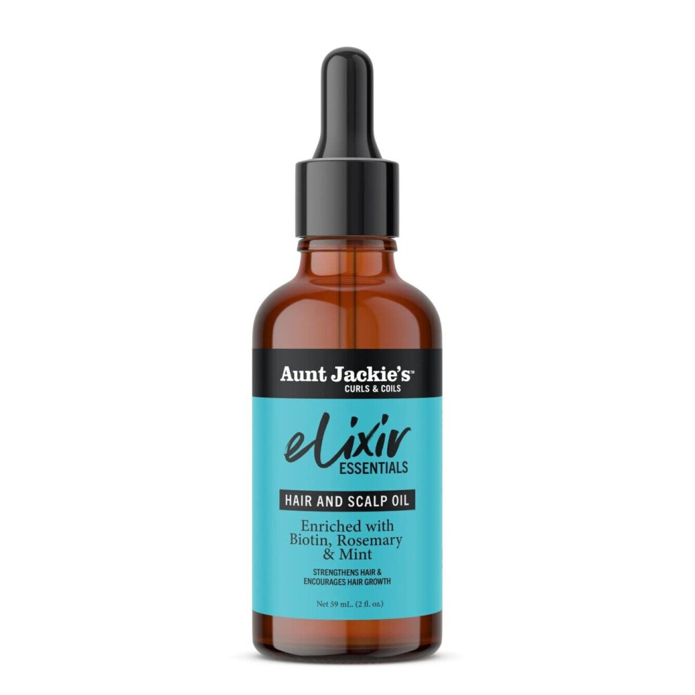 Aunt Jackie's Elixir Essentials Hair & Scalp Oil Enriched Biotin 2Oz