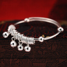 Children's Jewelry Bracelet Smooth Bell Baby Bracelet and Anklet Newborn Birthday Gift
