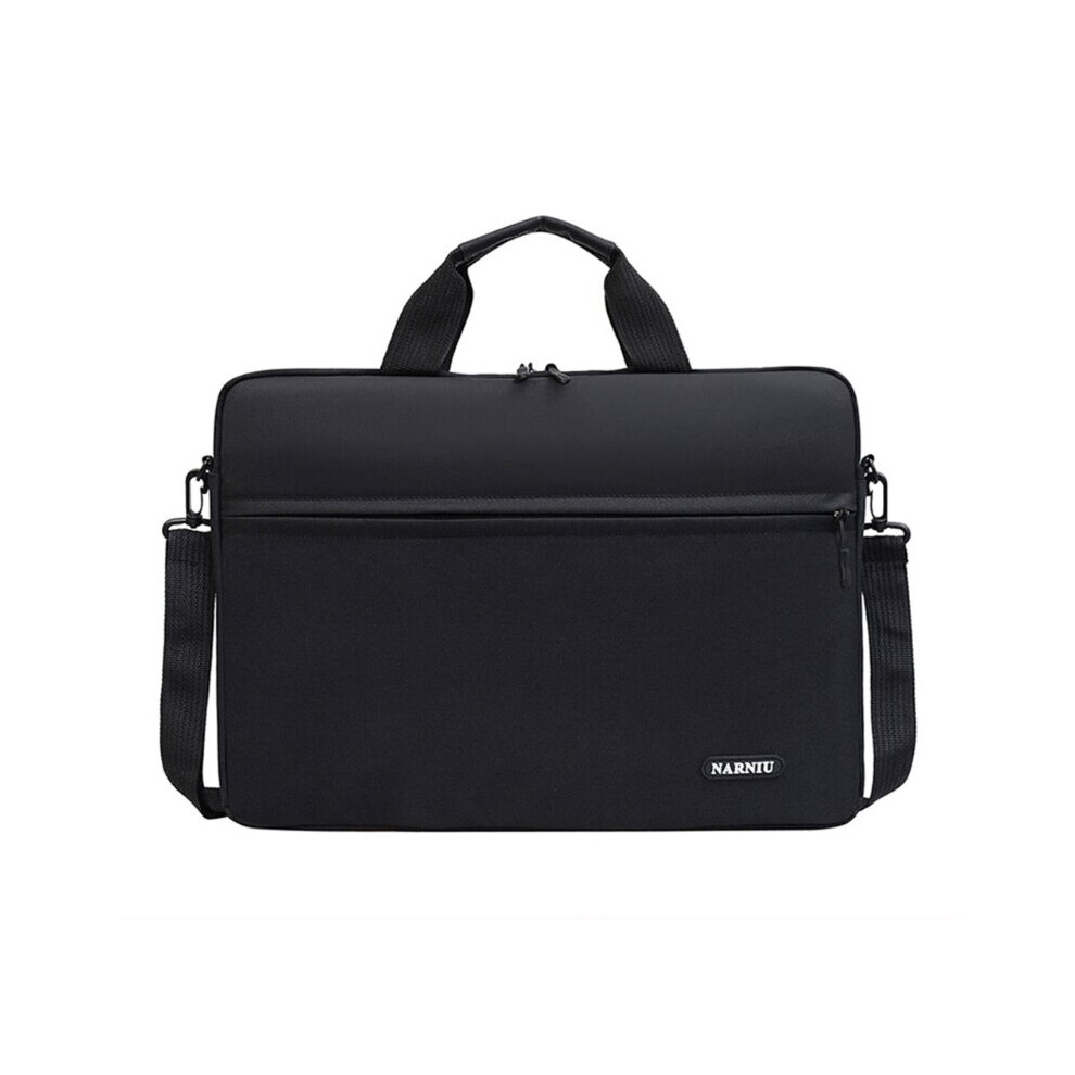 14/15.6 Inch Laptop Sleeve Protective Shoulder Bag Carrying Case Computer Notebook Business Briefcase Tablet Handbag Black 885659450679
