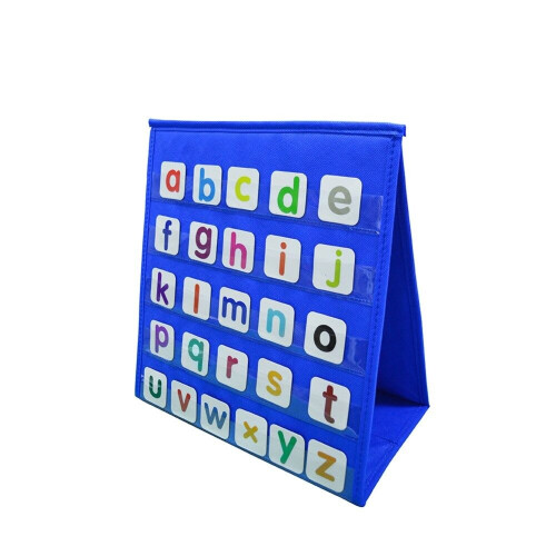 Double Sided Table Top Pocket Chart, 2 In 1 Self Standing - View #7