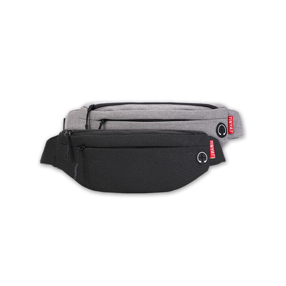 Men Waist Bag Pack Purse Casual Large Phone Belt Bag Pouch Women's Canvas Travel Phone Bag Fanny Banana Bag Hip 4 Pockets-image-OPC-PBSHQF6-NEW