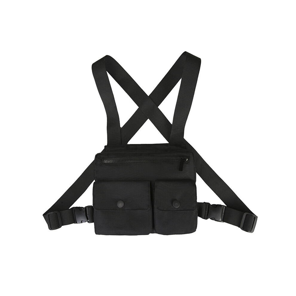 Men Waist Bag Hip-hop Chest Rig Bag For Men Tactical Vest Pack Male Abdomon Bags Canvas Fanny Pack Chest Purse Streetwear Kanye-image-OPC-PBSHRP8-NEW