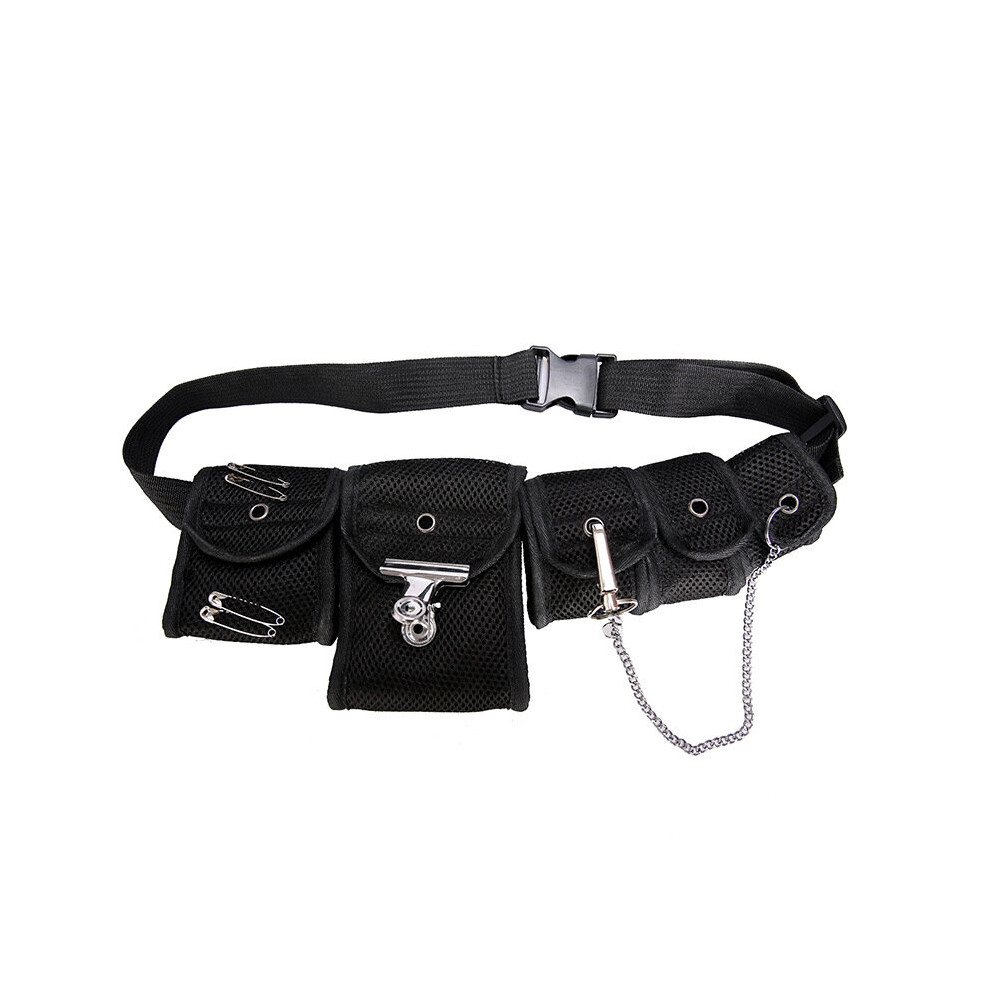 Streetwear Waist Chest Bag for Men Women Mesh Tactical Package Whit 5 Pockets Hip-hop Waist Packs Waist Packs Belt Bag-image-OPC-PBSHRNK-NEW