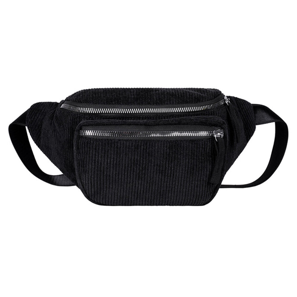 High Corduroy Waist Bag Zipper Chest Bag Sport Travel Belt Bags Phone Waist Pack Ri?onera Deportiva-image-OPC-PBSHS5K-NEW