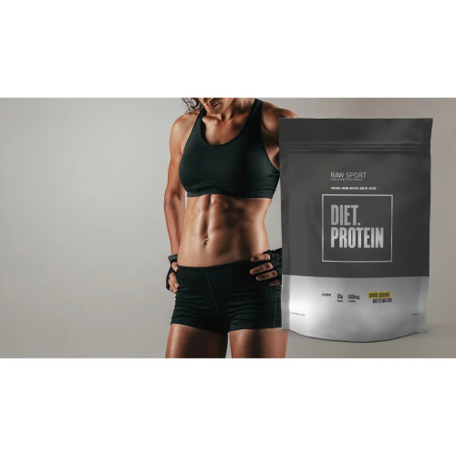(Chocolate Caramel) Raw Sport Diet Protein 900g 2