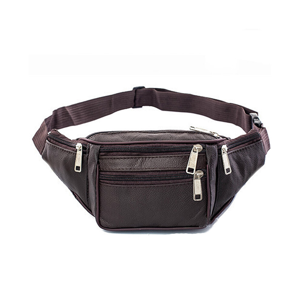 Men Leather Waist Packs Men Organizer Travel Waist Pack Necessity Waist Belt Mobile Phone Bag-image-OPC-PBSHTW7-NEW