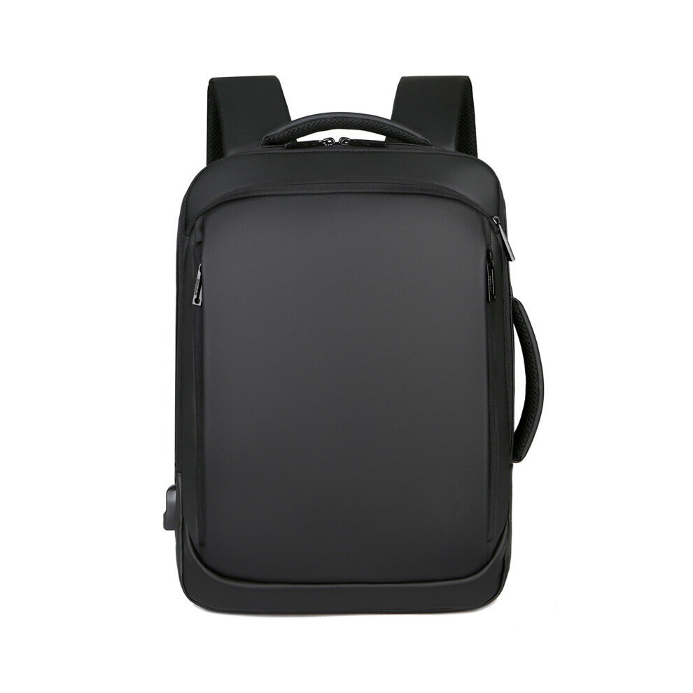 15.6 Inch Laptop Backpack Mens Business Notebook Mochila Waterproof Back Pack Usb Charging Bag Travel Bagpack Male Backpack Black 885659490927